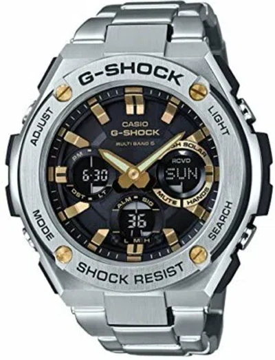 Pre-owned Casio G-shock G-steel Gst-w110d-1a9jf Solar Radio Men's Watch In Box