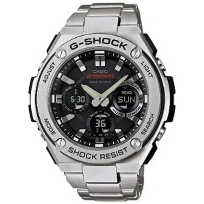 Pre-owned Casio G-shock G-steel Gst-w110d-1ajf Black Multiband 6 Men's Watch In Box
