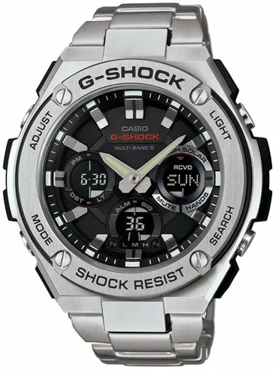 Pre-owned Casio G-shock G-steel Series Gst-w110d-1ajf Multiband 6 Men's Watch Japan
