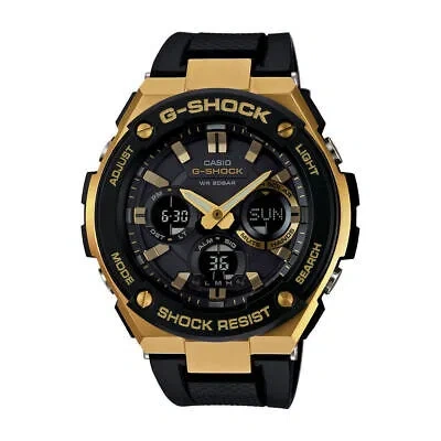 Pre-owned Casio G-shock G-steel Solar Watch Black/gold