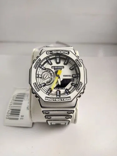 Pre-owned Casio G-shock Ga-2100mng-7a White Manga Limited Edition Made In Japanfedex