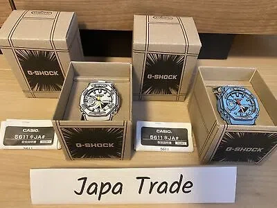 Pre-owned Casio G-shock Ga-2100mng-7ajr White Ga-2100mng-2ajr Blue 2set Watch Manga Jpn