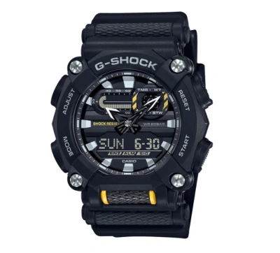 Pre-owned Casio G-shock Ga-900-1a Black Resin Band Men Sports Watch
