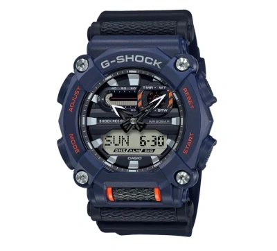Pre-owned Casio G-shock Ga-900-2a Navy Blue Resin Band Men Sports Watch