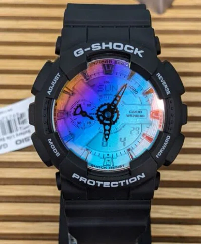 Pre-owned Casio G-shock Ga110sr-1a Analog-digital Watch "new"