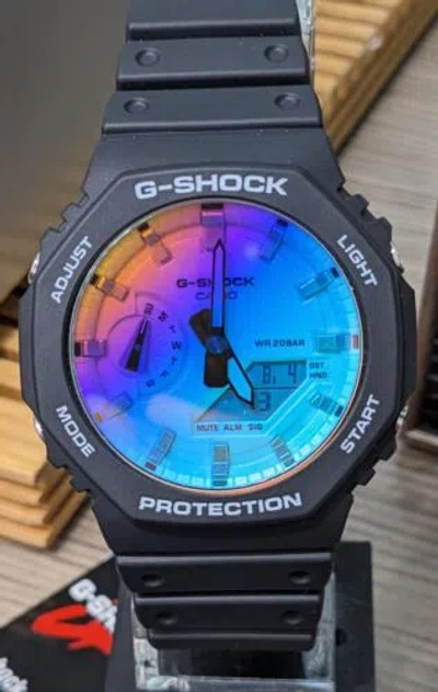 Pre-owned Casio G-shock Ga2100sr-1a Analog-digital Watch "new"