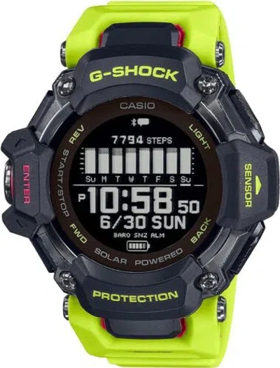 Pre-owned Casio G-shock Gbd-h2000-1a9jr G-squad Sport Gps Bluetooth Digital Watch Men