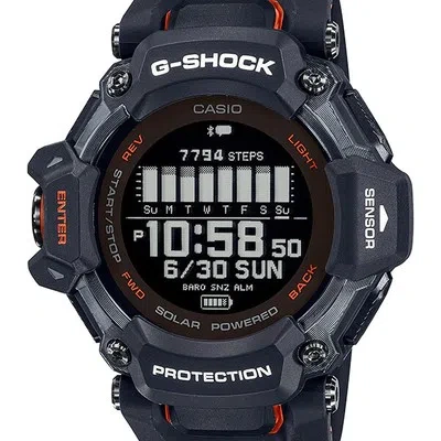 Pre-owned Casio G-shock Gbd-h2000-1ajr Black G-squad Sport Men's Watch In Box