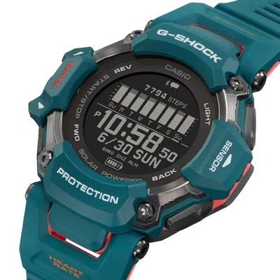 Pre-owned Casio G-shock Gbd-h2000-2jr G-squad Bluetooth Gps Radio Solar Watch Blue