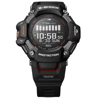 Pre-owned Casio G-shock Gbdh2000 Move Hrm+gps Black