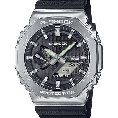 Pre-owned Casio G-shock Gbm-2100-1ajf Metal Case Bluetooth Analog Digital Men Watch