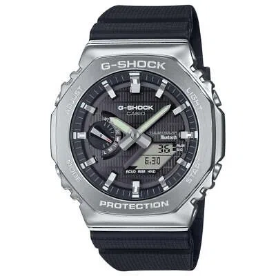 Pre-owned Casio G-shock Gbm-2100-1ajf Metal Case Bluetooth Analog Digital Men Watch