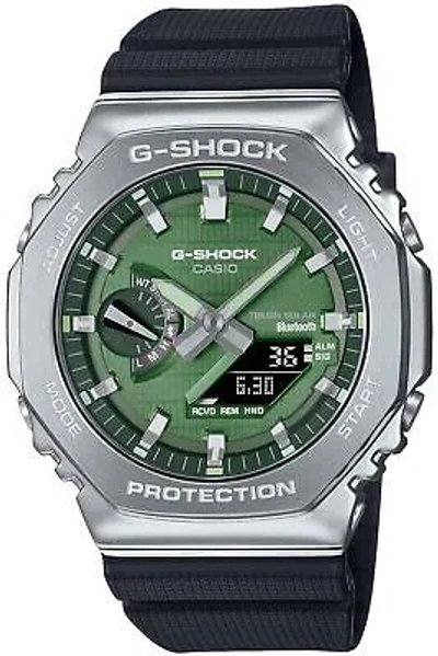 Pre-owned Casio G-shock Gbm-2100a-1a3jf Solar Men Digital Watch Biomass Plastics Band