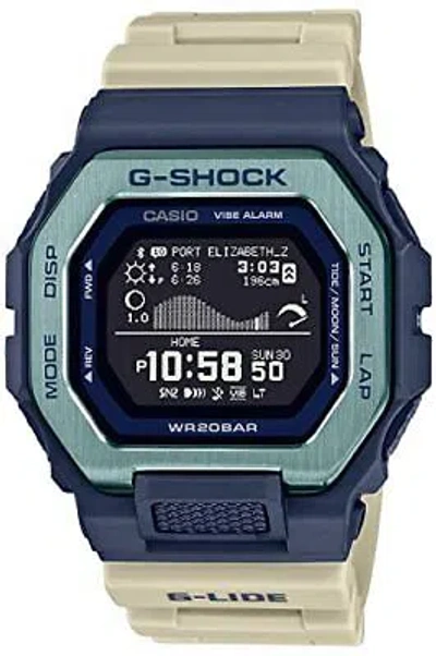 Pre-owned Casio G-shock Gbx-100tt-2jf G-lide Men's Watch Sand Beige