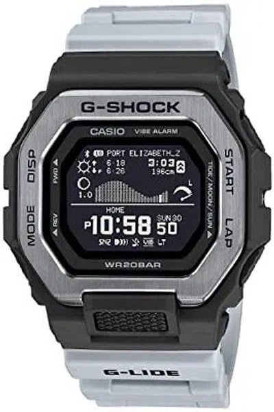 Pre-owned Casio G-shock Gbx-100tt-8jf G-lide Men's Watch Gray