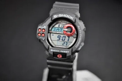 Pre-owned Casio G-shock Gdf-100-1a Black Sport Men's Watch Twin Sensor