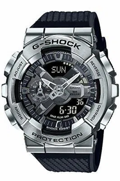 Pre-owned Casio G-shock Gm-110-1ajf Men's Watch Metal Covered From Japan