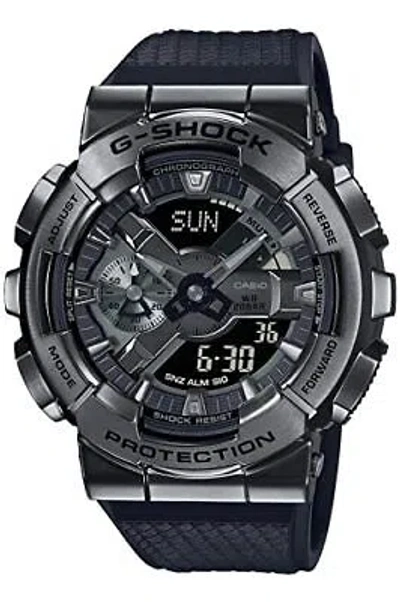 Pre-owned Casio G-shock Gm-110bb-1ajf Men's Watch Metal Covered All Black