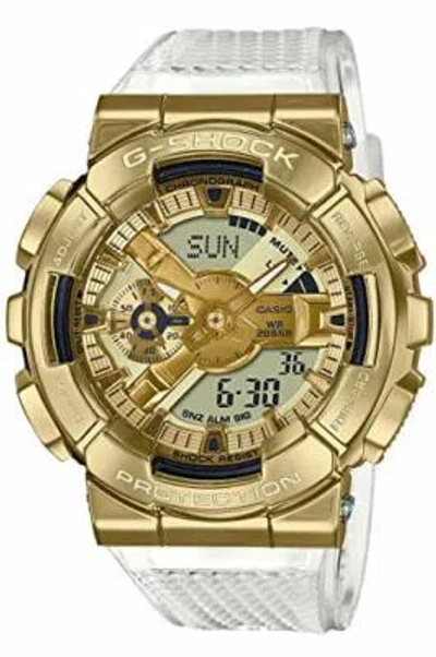 Pre-owned Casio G-shock Gm-110sg-9ajf Glacier Gold Limited Chrono Analog Digital Men Watch