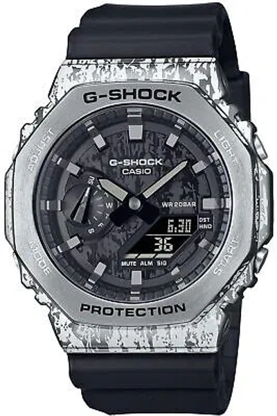 Pre-owned Casio G-shock Gm-2100gc-1ajf Grunge Camouflage Series Digital Analog Watch Men