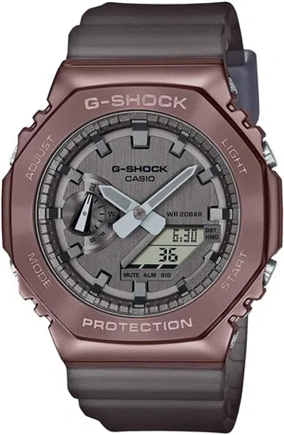 Pre-owned Casio G-shock Gm-2100mf-5ajf Midnight Fog Men's Watch Analog Digital In Box