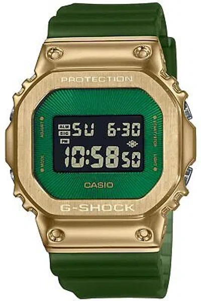 Pre-owned Casio G-shock Gm-5600cl-3jf Metal Covered Classy Off-road Men Watch Green