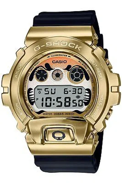Pre-owned Casio G-shock Gm-6900gda-9jr Daruma Design Gold Case Limited Digital Men Watch