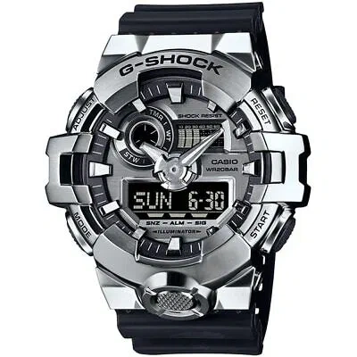 Pre-owned Casio G-shock Gm-700-1ajf Analog-digital 700 Series 20 Atm Water Resistant