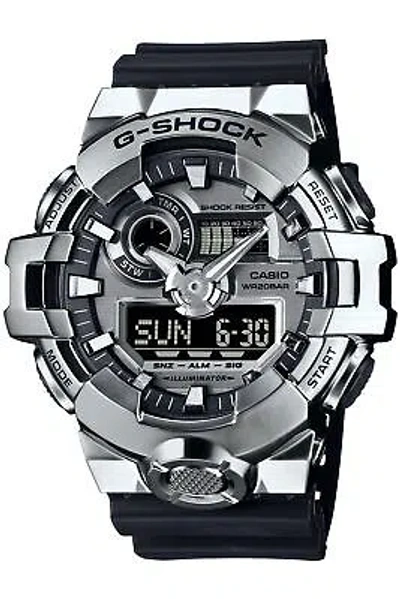 Pre-owned Casio G-shock Gm-700-1ajf Silver From Japan Mens Watch Limited Freeship