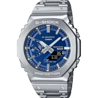 Pre-owned Casio G-shock Gm-b2100ad-2ajf Blue Full Metal Analog Digital Men's Watch Japan