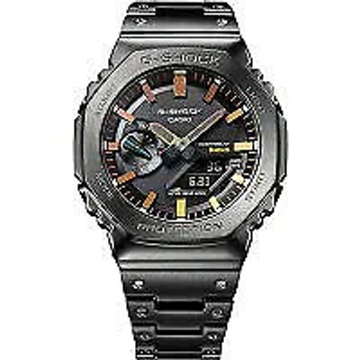 Pre-owned Casio G-shock Gm-b2100bpc-1ajf Black Metal Rainbow Black Men's Watch In Box