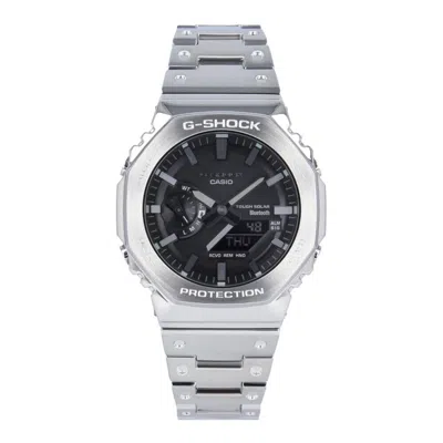 Pre-owned Casio G-shock Gm-b2100d-1a Analog & Digital Quartz Shock-resistant Black Silver