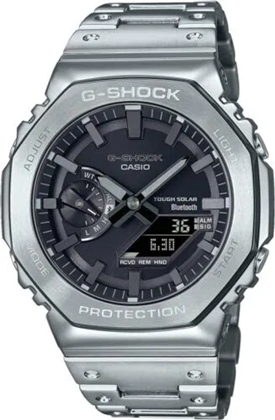 Pre-owned Casio G-shock Gm-b2100d-1ajf Full Metal Silver Digital Analog Watch Men Japan