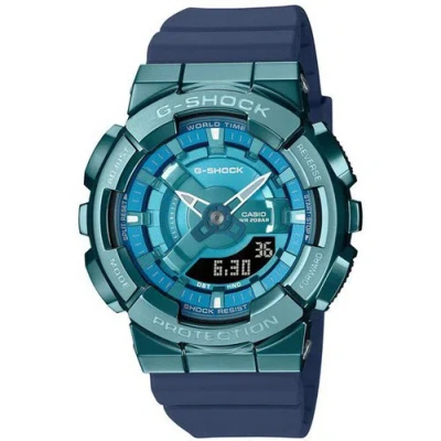 Pre-owned Casio G-shock Gm-s110lb-2ajf Blue Metal Case Mid Size Analog Digital Watch