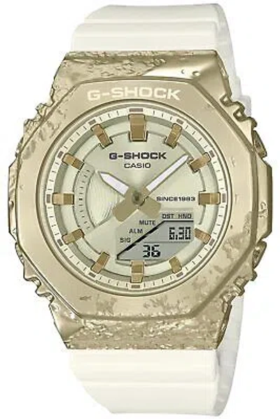 Pre-owned Casio G-shock Gm-s2140gem-9ajr 40th Adventurer Stone Women's Watch World Time