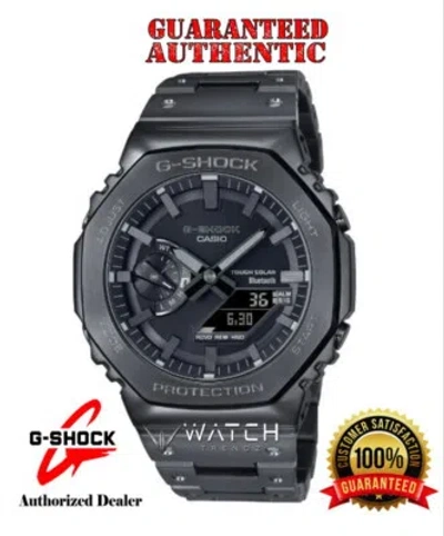 Pre-owned Casio G-shock Gmb2100bd-1a Bluetooth Solar Powered Full Metal Black Watch