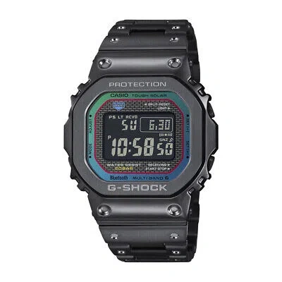 Pre-owned Casio G-shock Gmw-b5000bpc-1jf Black Metal Rainbow Men's Watch In Box