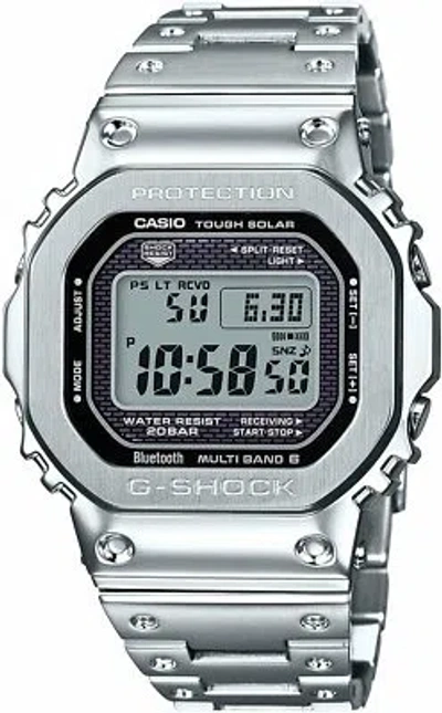 Pre-owned Casio G-shock Gmw-b5000d-1jf Solar Radio Men Watch Bluetooth In Box