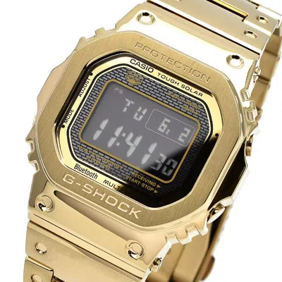 Pre-owned Casio G-shock Gmw-b5000gd-9jf Full Metal Bluetooth Radio Solar Watch Gold 43.2mm