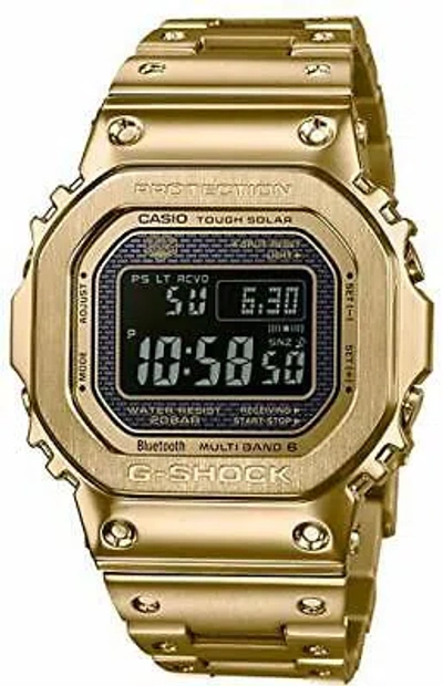 Pre-owned Casio G-shock Gmw-b5000gd-9jf Solar Radio Men's Watch Bluetooth