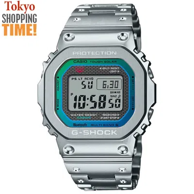 Pre-owned Casio G-shock Gmw-b5000pc-1jf Rainbow Bluetooth Metal Case Digital Men Watch