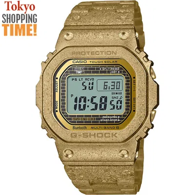 Pre-owned Casio G-shock Gmw-b5000pg-9jr Gold 40th Anniversary Recrystallize Men Watch