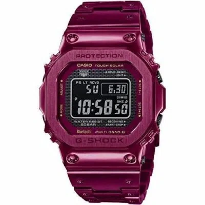 Pre-owned Casio G-shock Gmw-b5000rd-4jf Solar Radio Men's Watch Bluetooth In Box