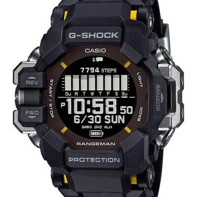 Pre-owned Casio G-shock Gpr-h1000-1jr Rangeman Master Of G, Bluetooth, Gps, Sport Watch