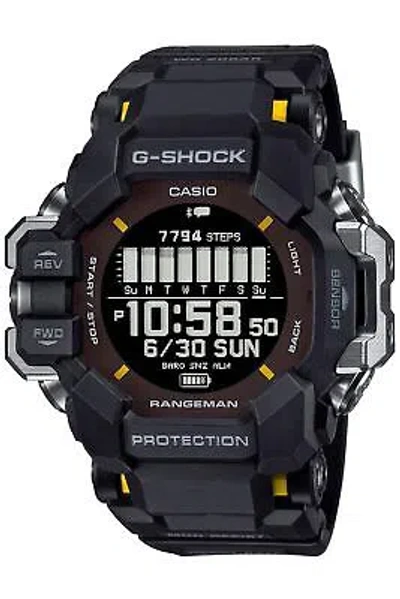 Pre-owned Casio G-shock Gpr-h1000-1jr Rangeman Master Of Sport Watch Bluetooth Gps Men
