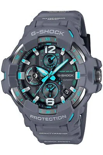Pre-owned Casio G-shock Gr-b300-8a2jf Air Gravitymaster Bluetooth Radio Solar Watch 54.7mm
