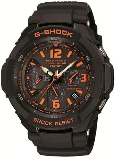 Pre-owned Casio G-shock Gravitymaster Gw-3000b-1ajf Solar Radio Atomic Analog Men`s