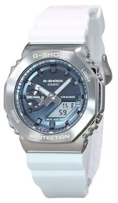 Pre-owned Casio G-shock Grey Dial Quartz Sport 200m Men's Watch Gm-2100ws-7a