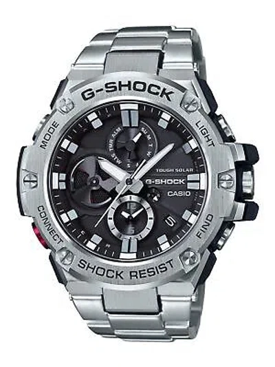 Pre-owned Casio G-shock Gst-b100d-1acr Men's Quartz Watch 54mm Case Solar Powered