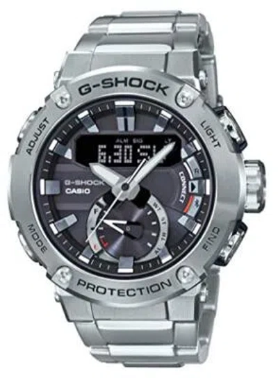 Pre-owned Casio G-shock Gst-b200d-1ajf G-steel Carbon Core Guard Solar Men's Watch